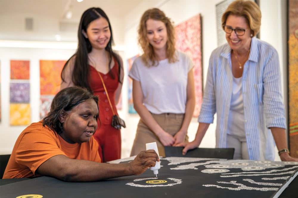 Gallery of Central Australia Artist in Residence Program with Beryl De Rose (Walkatjara Art)