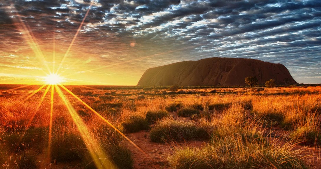 Sunrise over Uluru