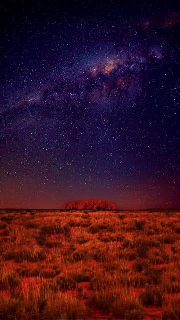 Starry night at Ayers Rock